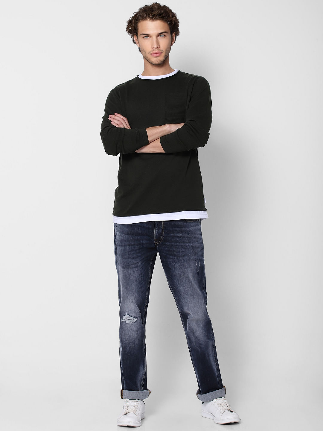 Dark Green Pullover - S