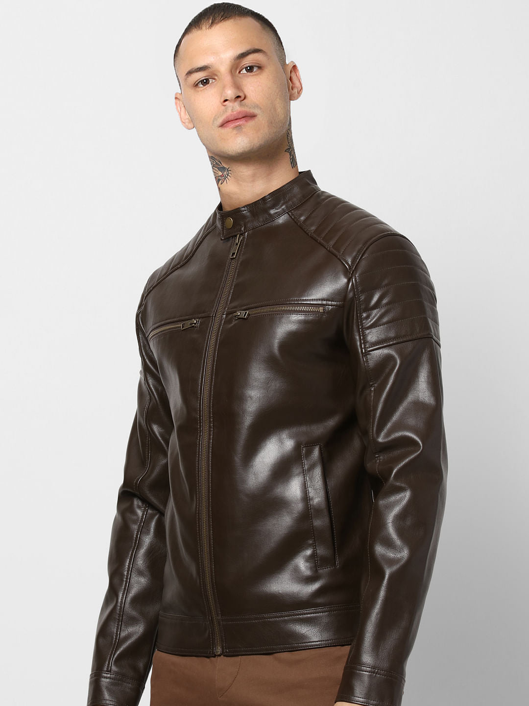 Brown Biker Jacket