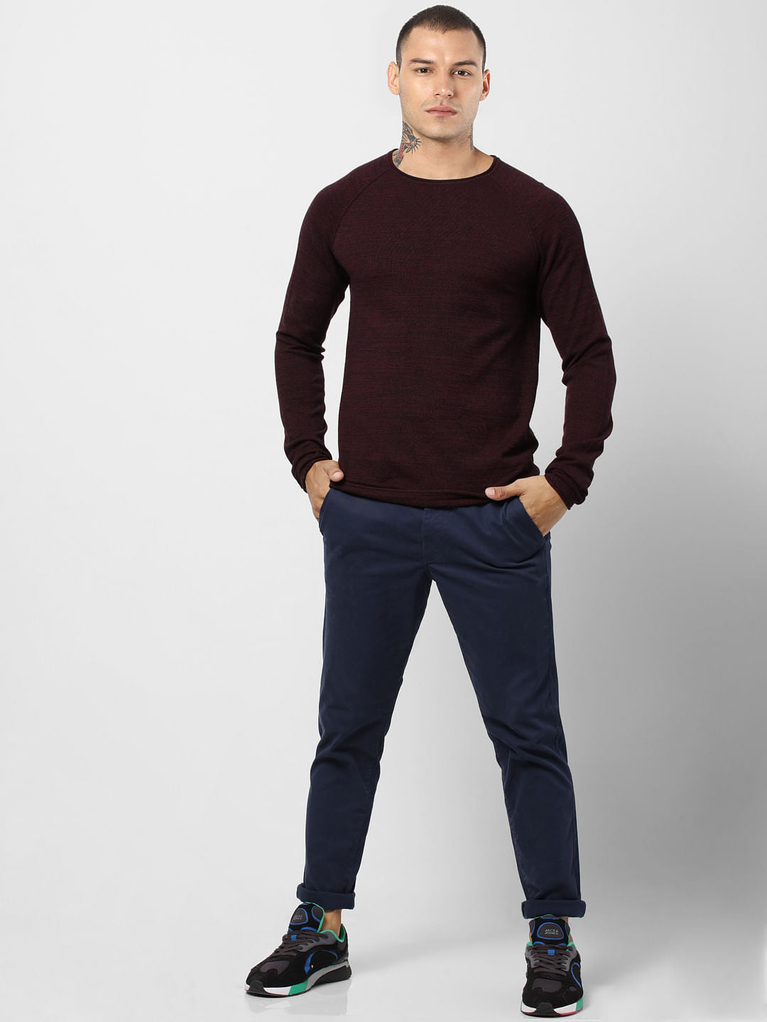 Burgundy Pullover - S