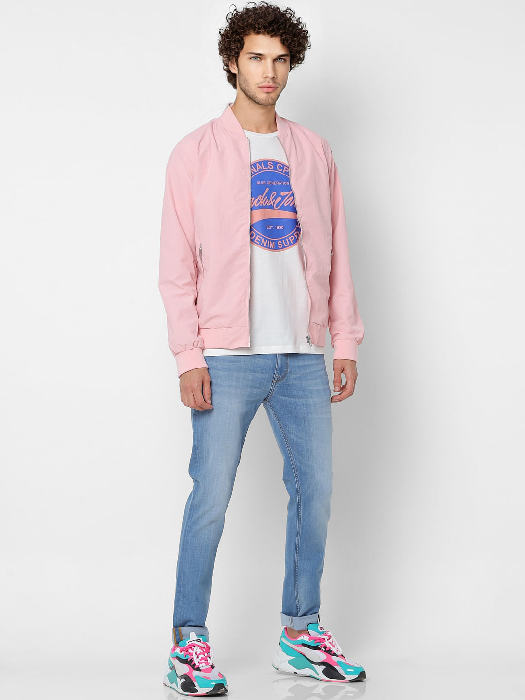 Pink Bomber Jacket - S