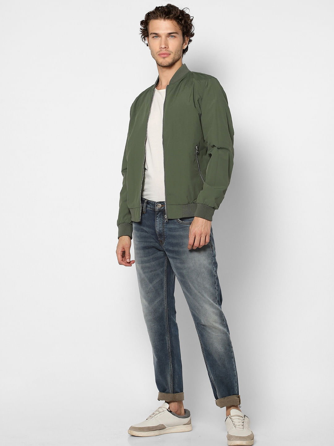 Green Bomber Jacket - S