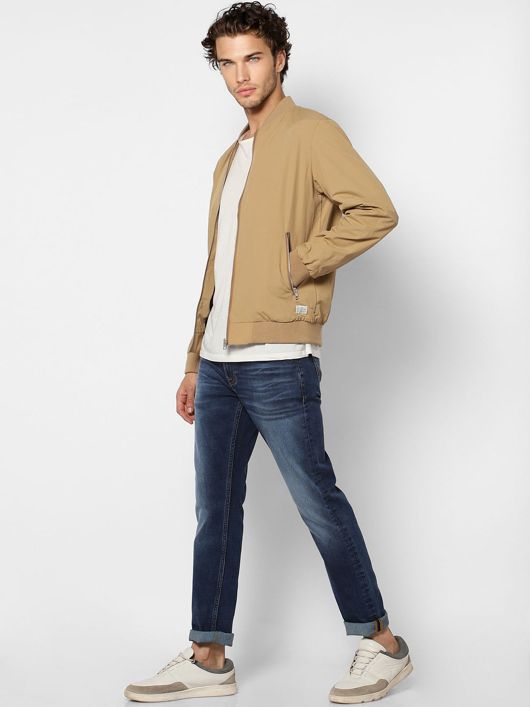 Brown Bomber Jacket - S