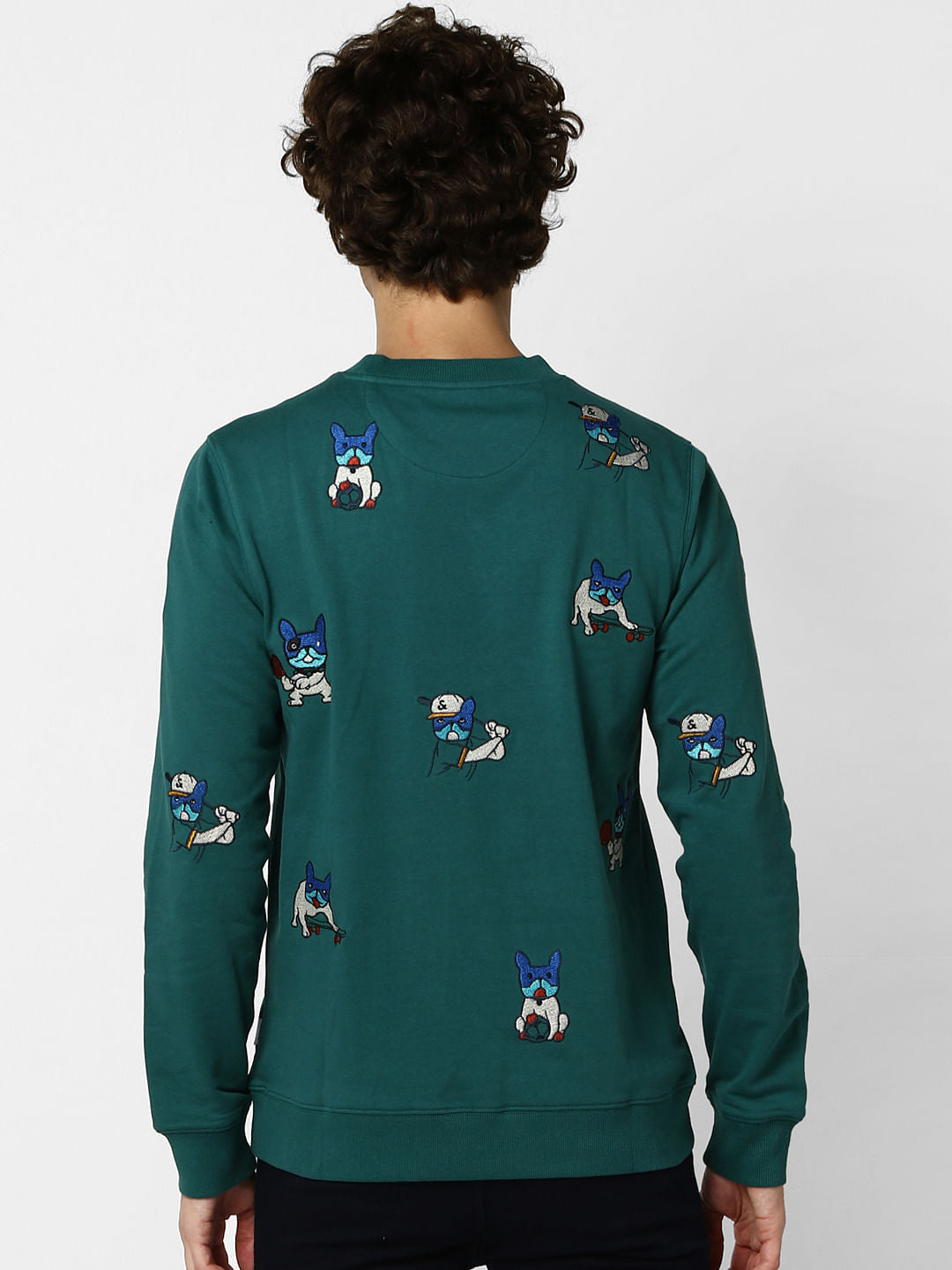 Green All Over Print Sweatshirt