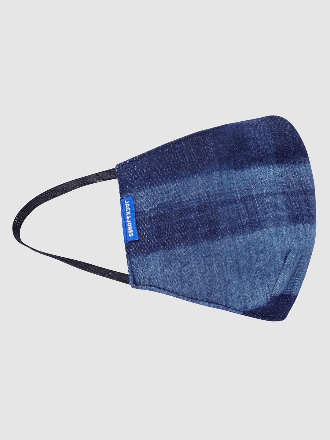 Blue Washed Lightweight Denim 3PLY Mask