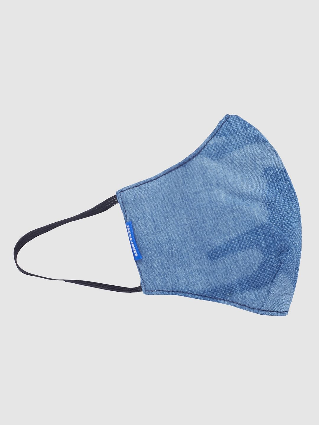 Blue Lightweight Denim 3PLY Mask