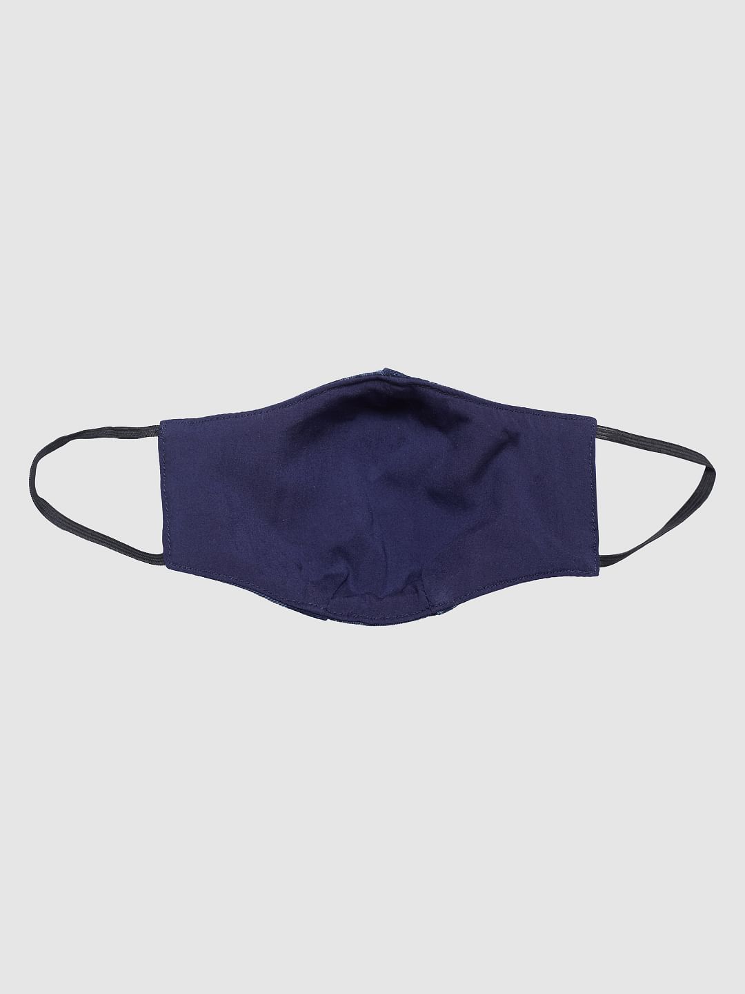 Blue All Over Print Lightweight Denim 3PLY Mask