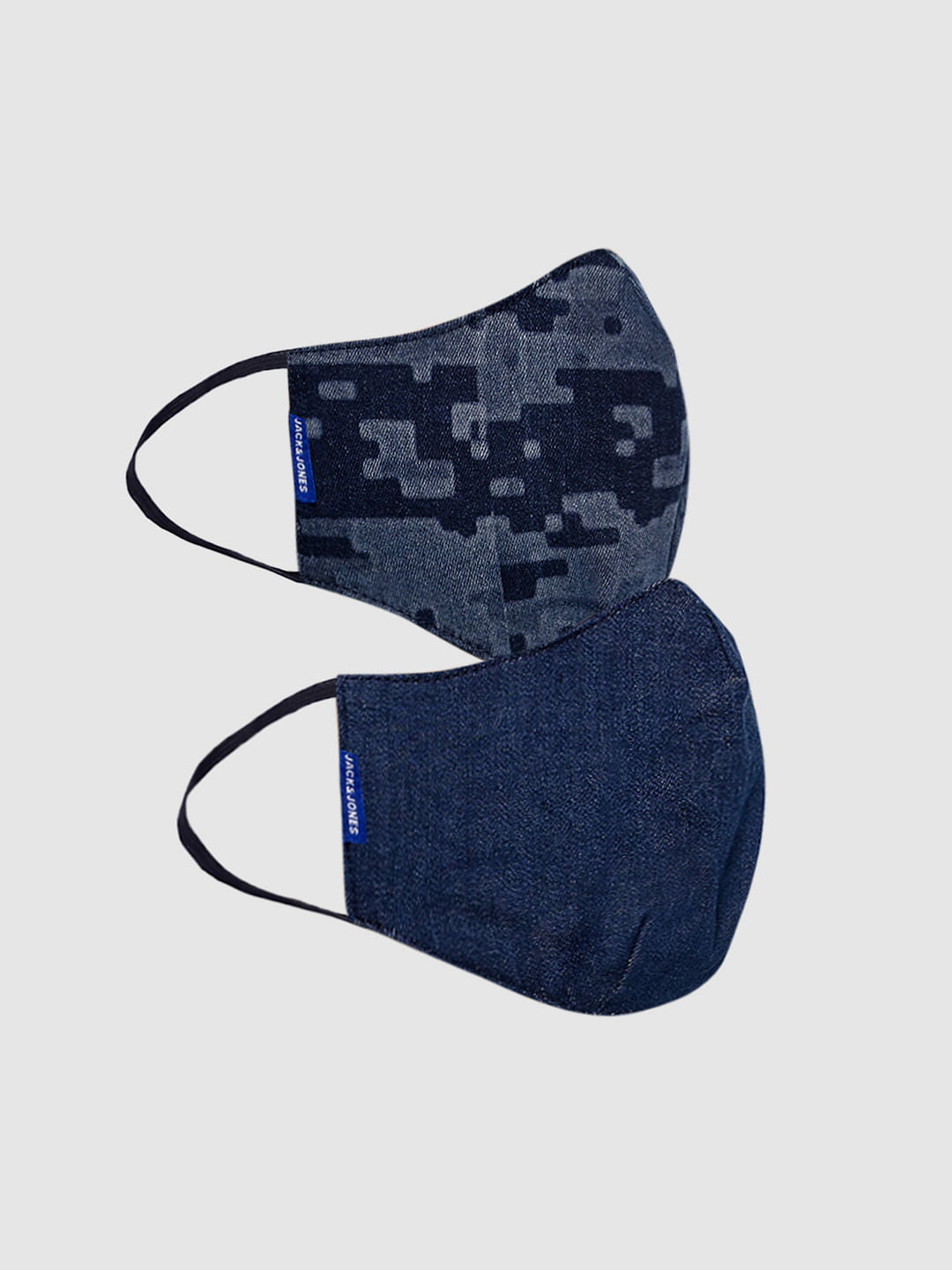Pack of 2 Blue Lightweight Denim 3PLY Mask - ONE