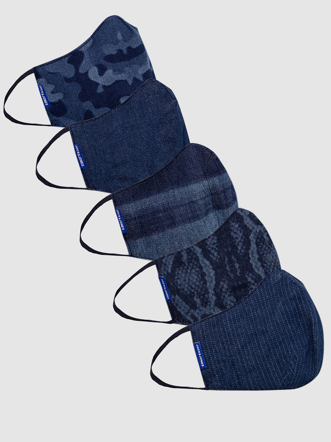 Pack of 5 Lightweight Denim 3PLY Mask - ONE