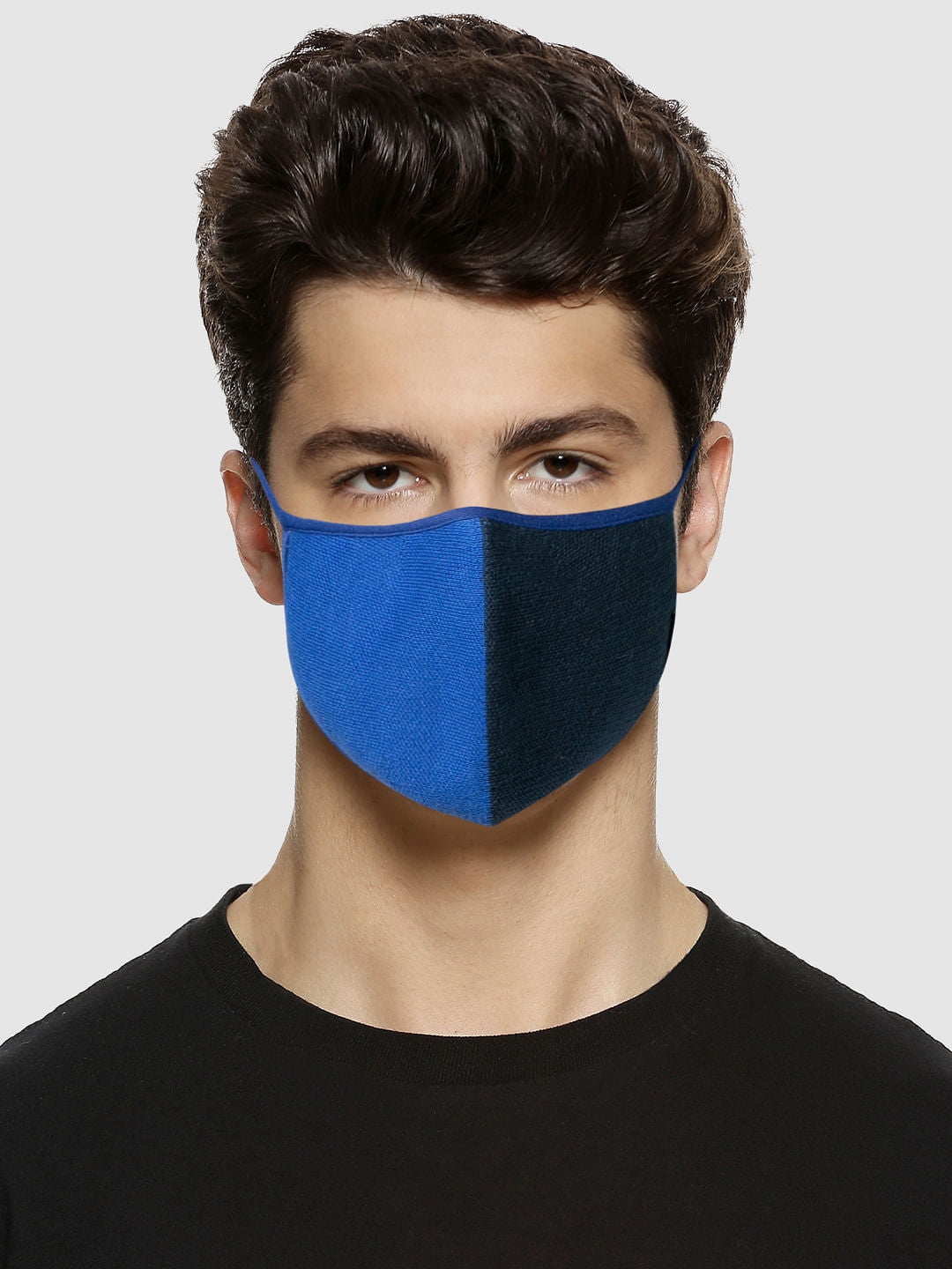 Pack of 3 Colourblocked Knit 3PLY Mask