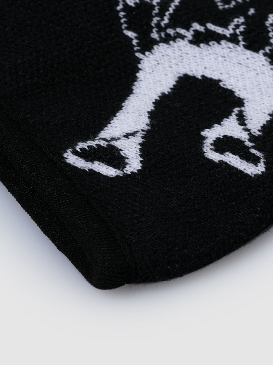 Pack of 3 Black Graphic Print Knit 3PLY Mask