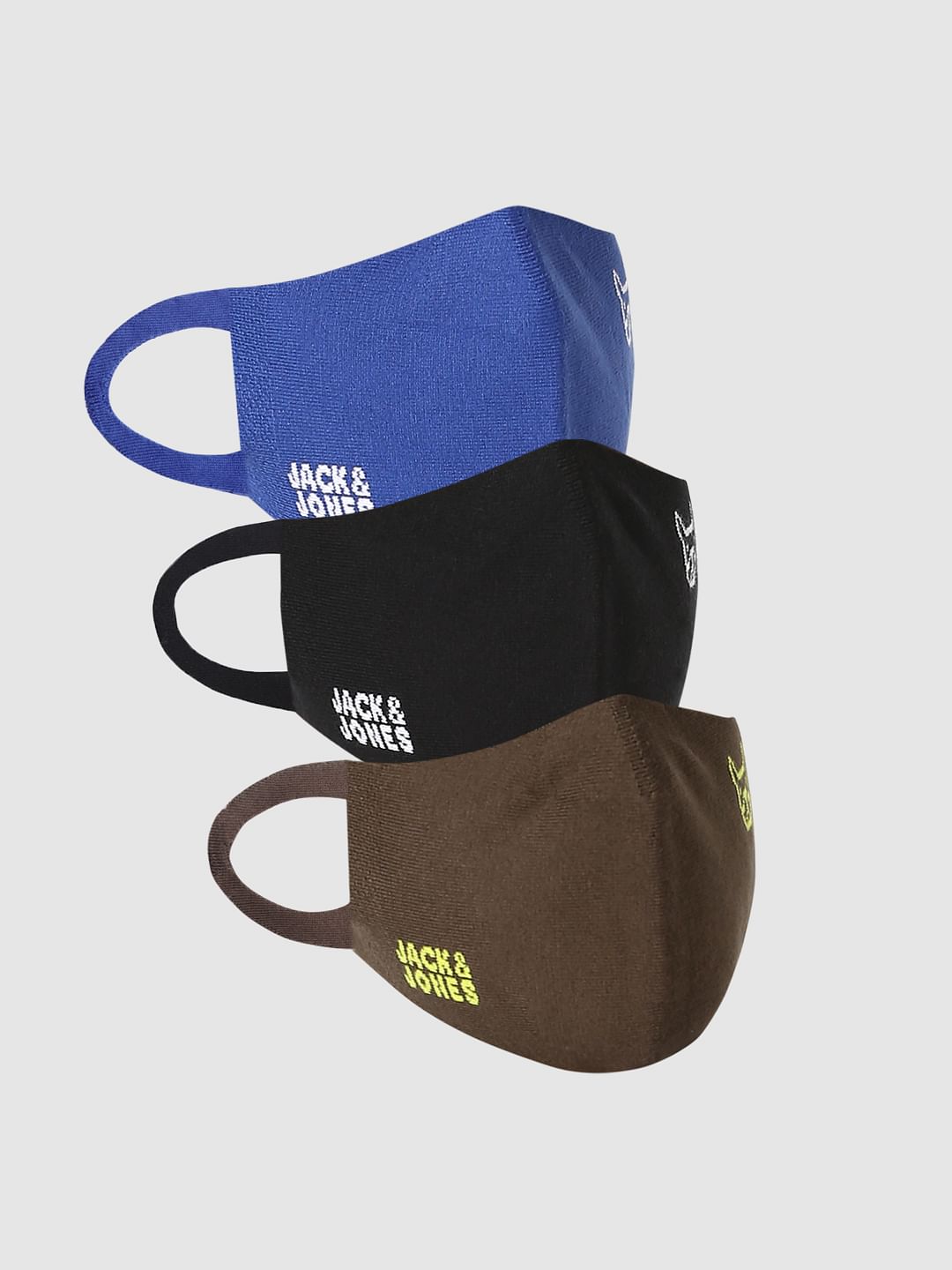 Pack Of 3 Logo Print Seamless 2Ply Mask - ONE