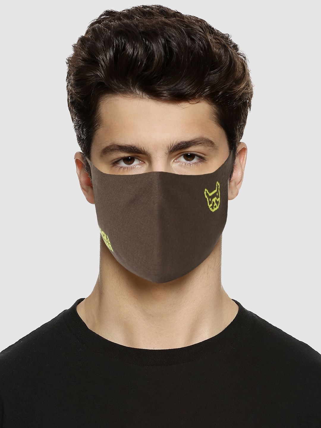 Pack Of 3 Logo Print Seamless 2Ply Mask