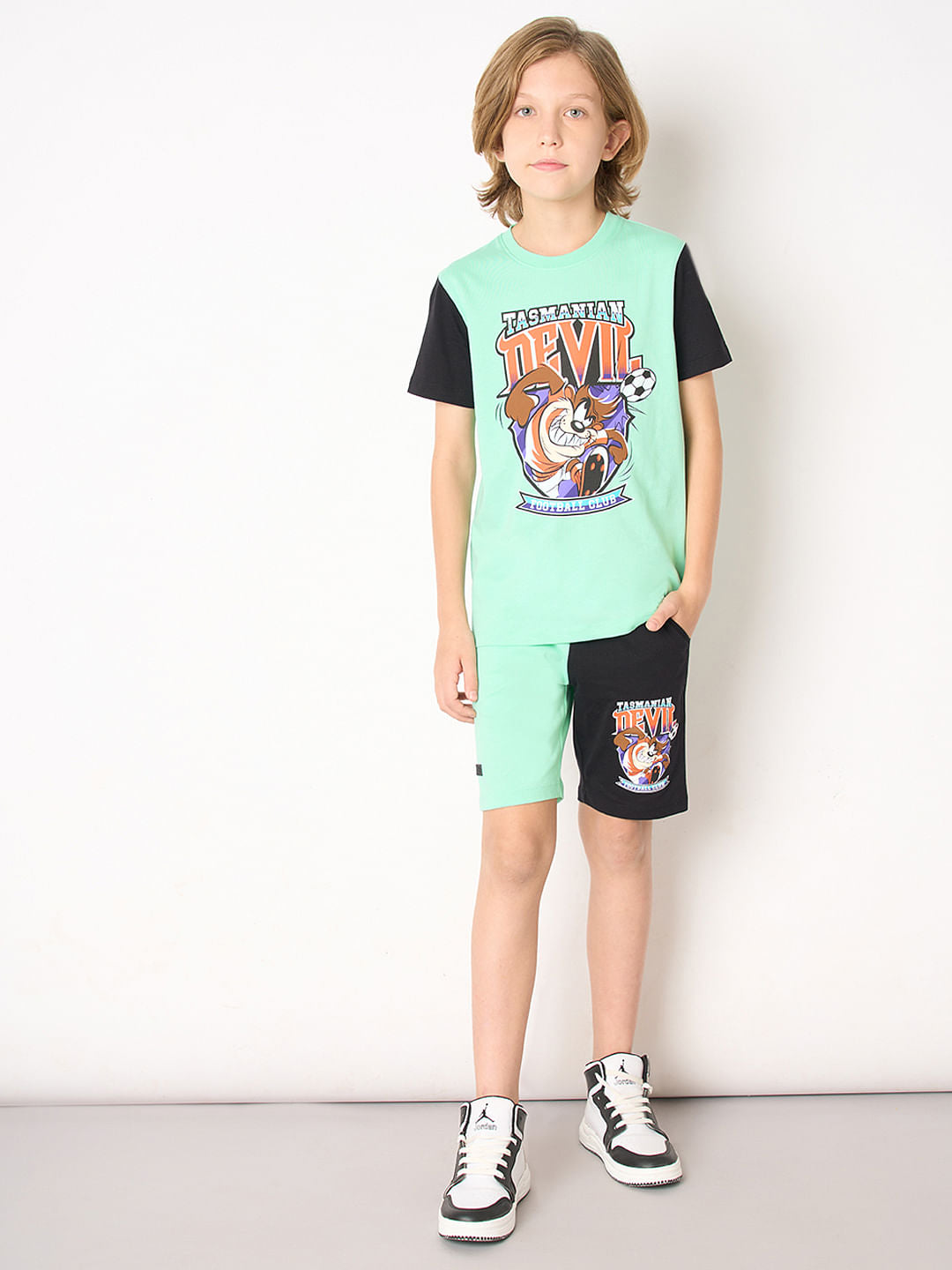 Looney Tunes Black Tasmanian Devil Co-ord Set T-shirt
