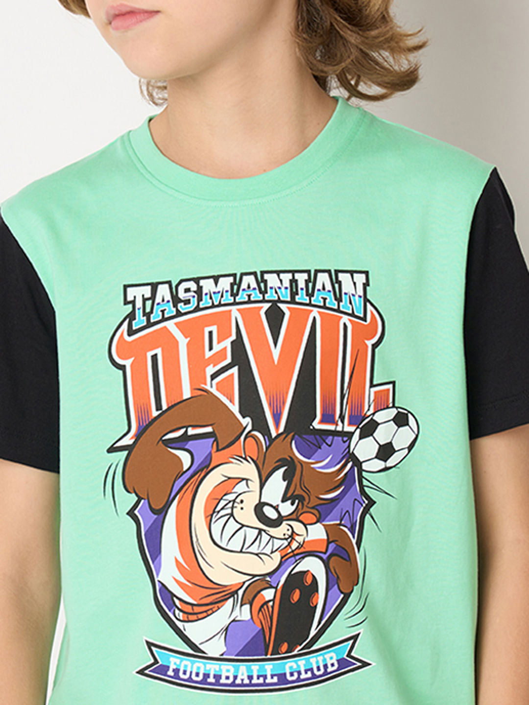 Looney Tunes Black Tasmanian Devil Co-ord Set T-shirt