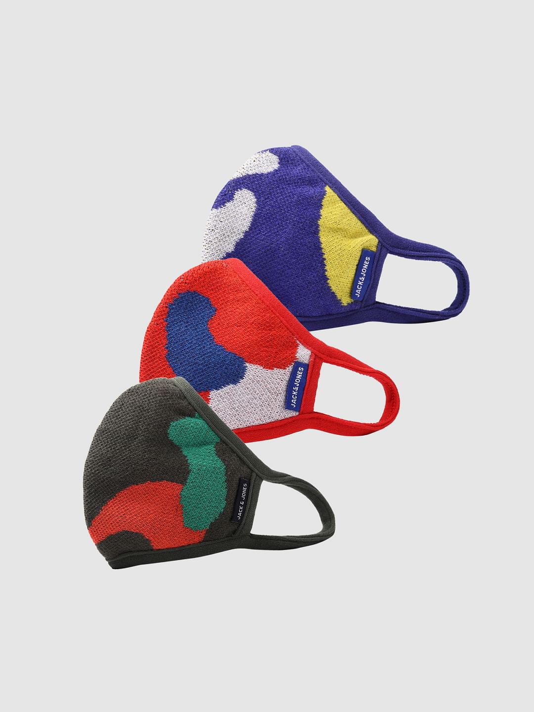 Boys Pack of 3 Colourblocked 3PLY Mask