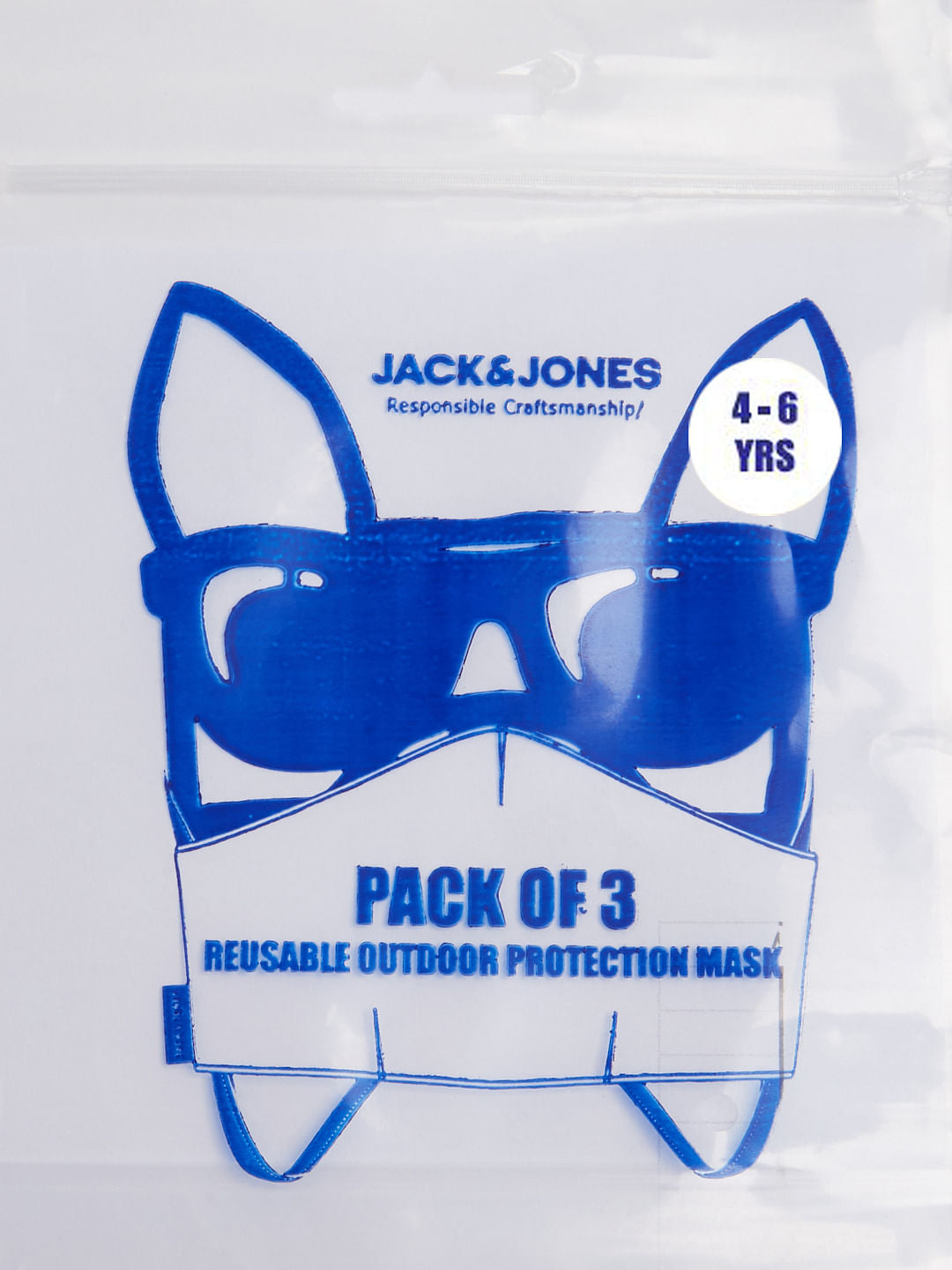 Boys Pack of 3 Colourblocked 3PLY Mask