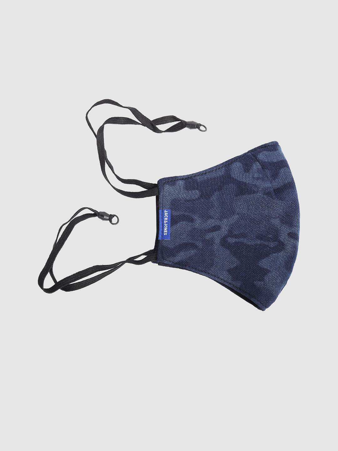 Blue 3PLY Around the Head Loops Mask-Camo Print - ONE
