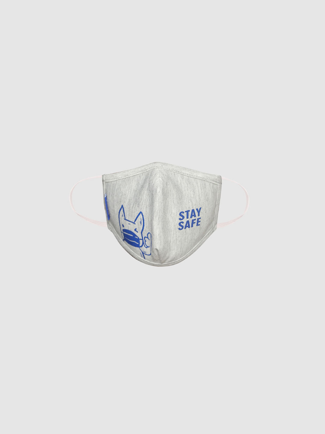 Boys Pack of 3 Logo Print 3PLY Mask - Grey