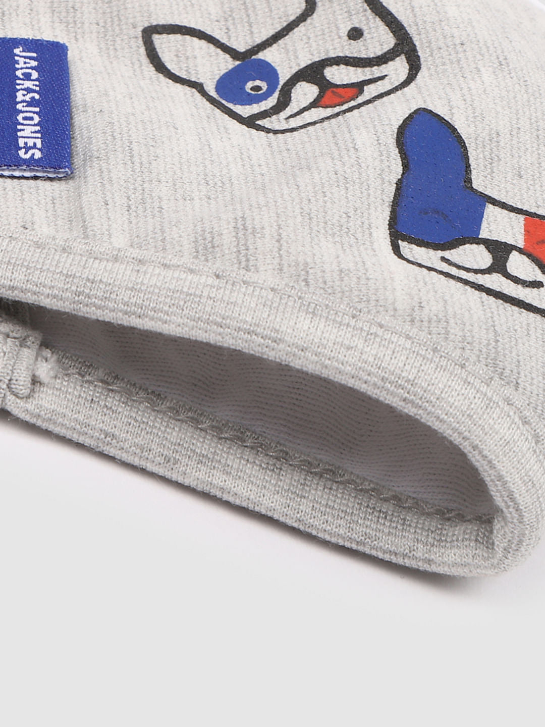 Boys Pack of 3 Logo Print 3PLY Mask - Grey