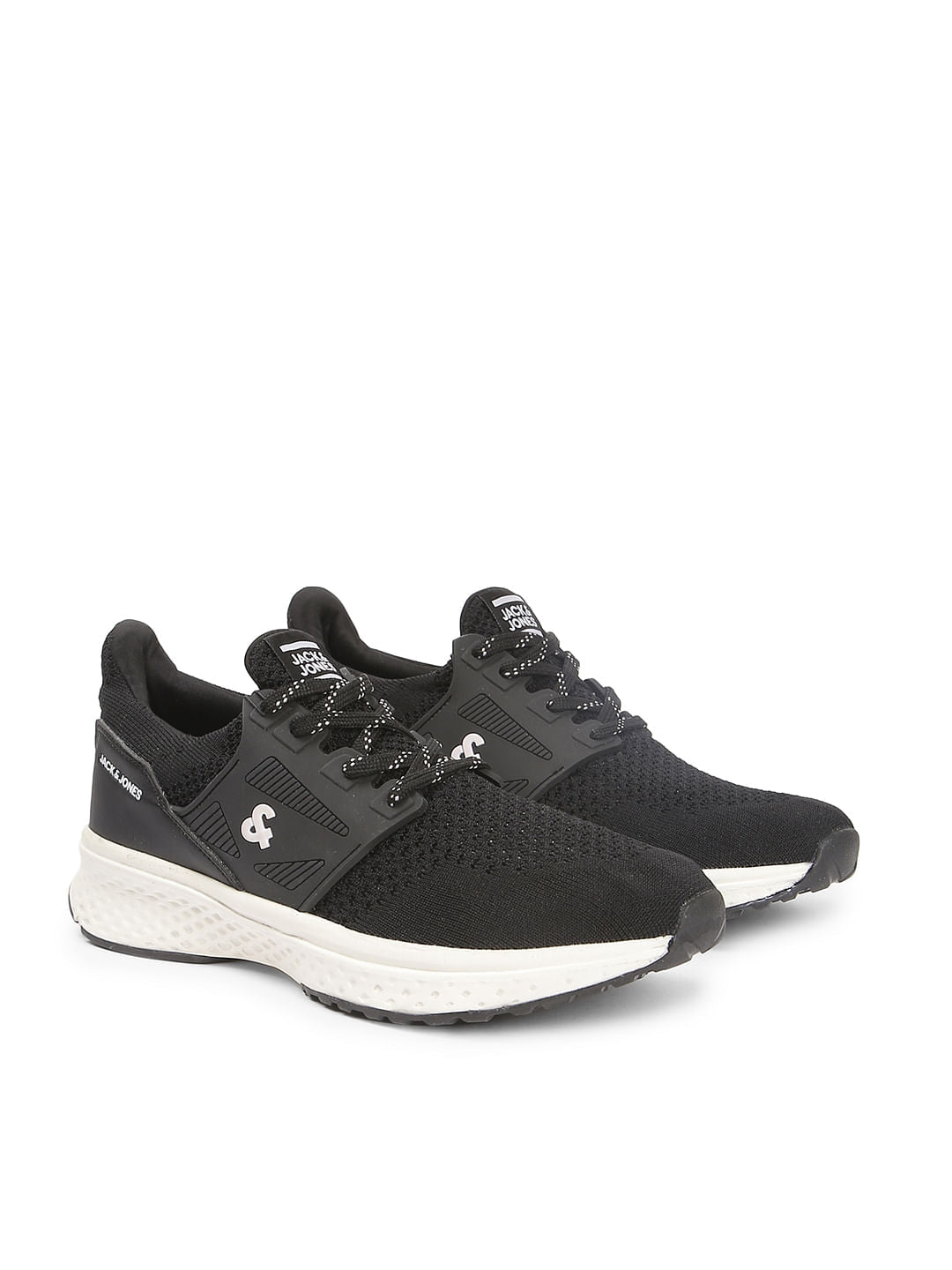 Black Mesh PU Sneakers - 6