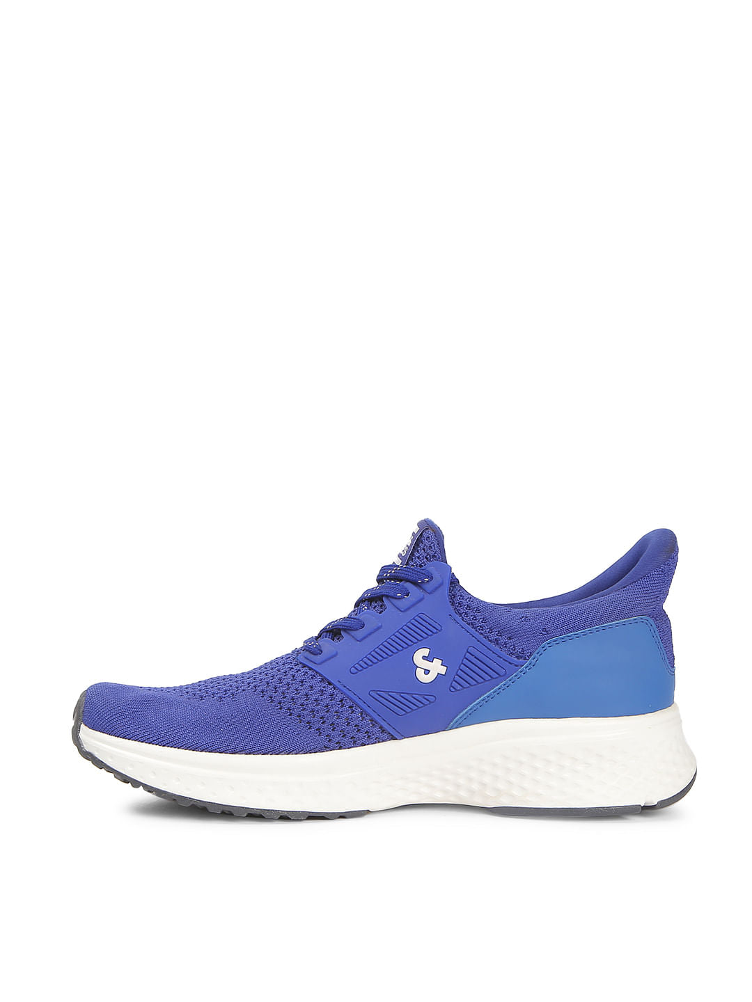 Blue Mesh PU Sneakers