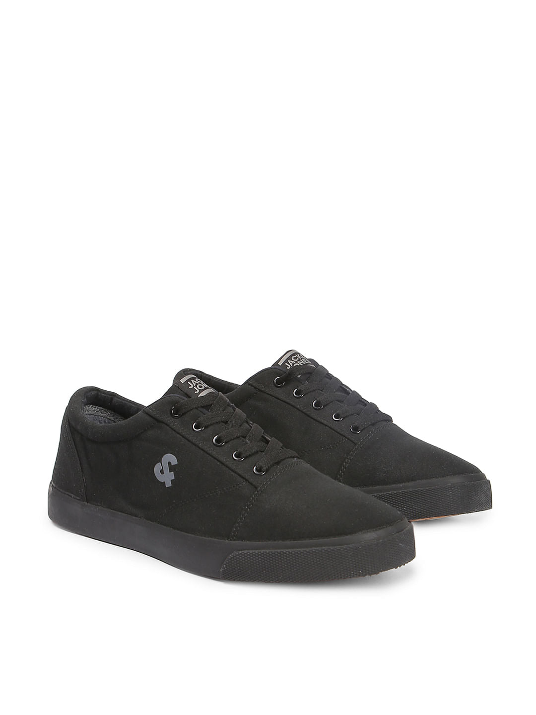 Black Canvas Shoes - 6