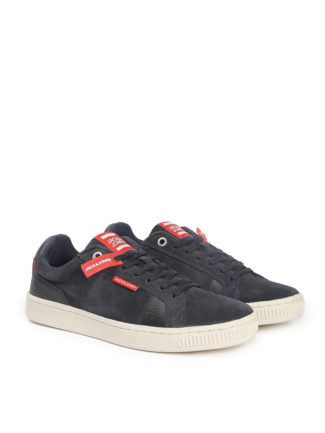 Navy Blue Suede Sneakers - 6