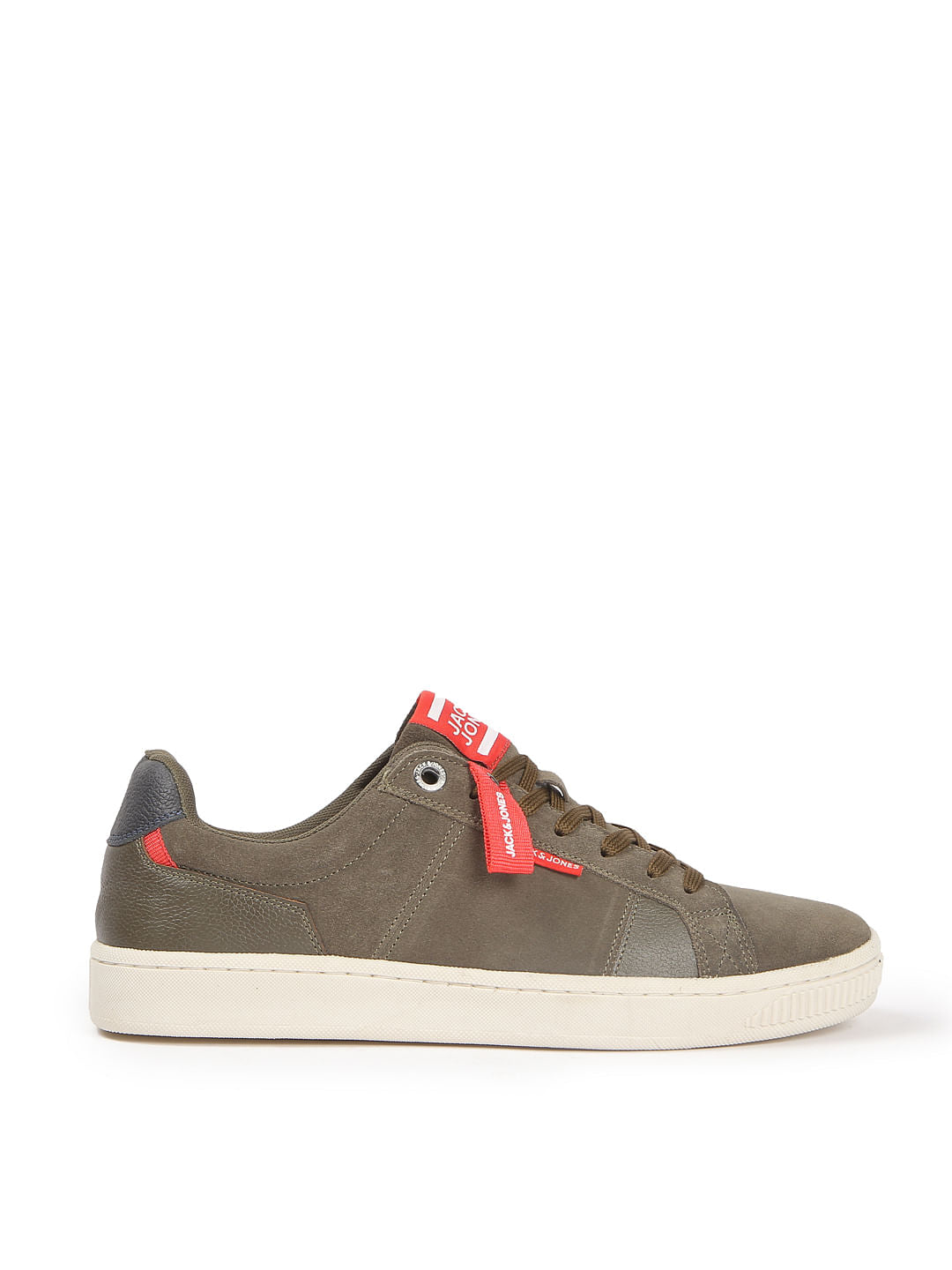 Olive Green Suede Sneakers