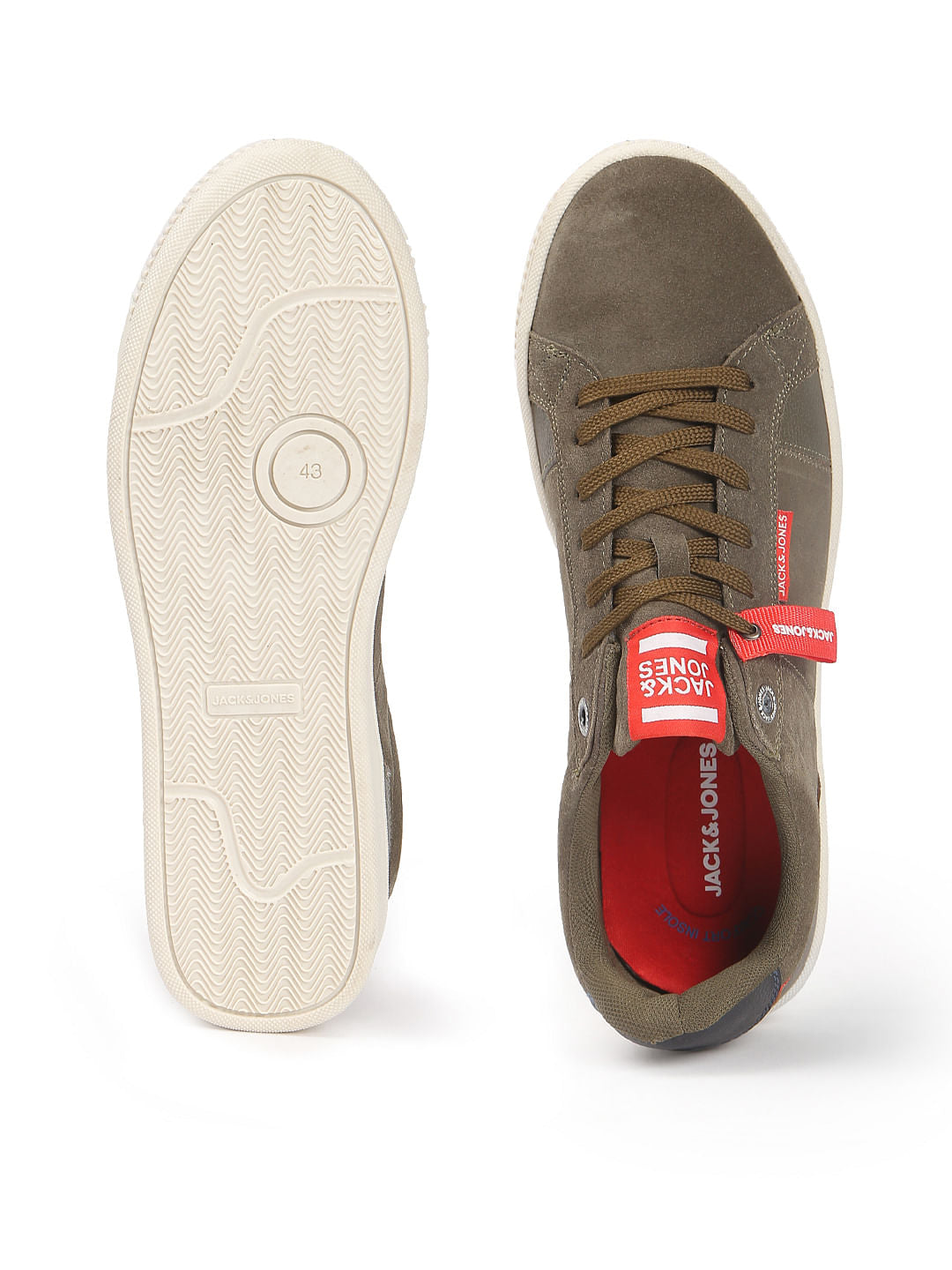 Olive Green Suede Sneakers