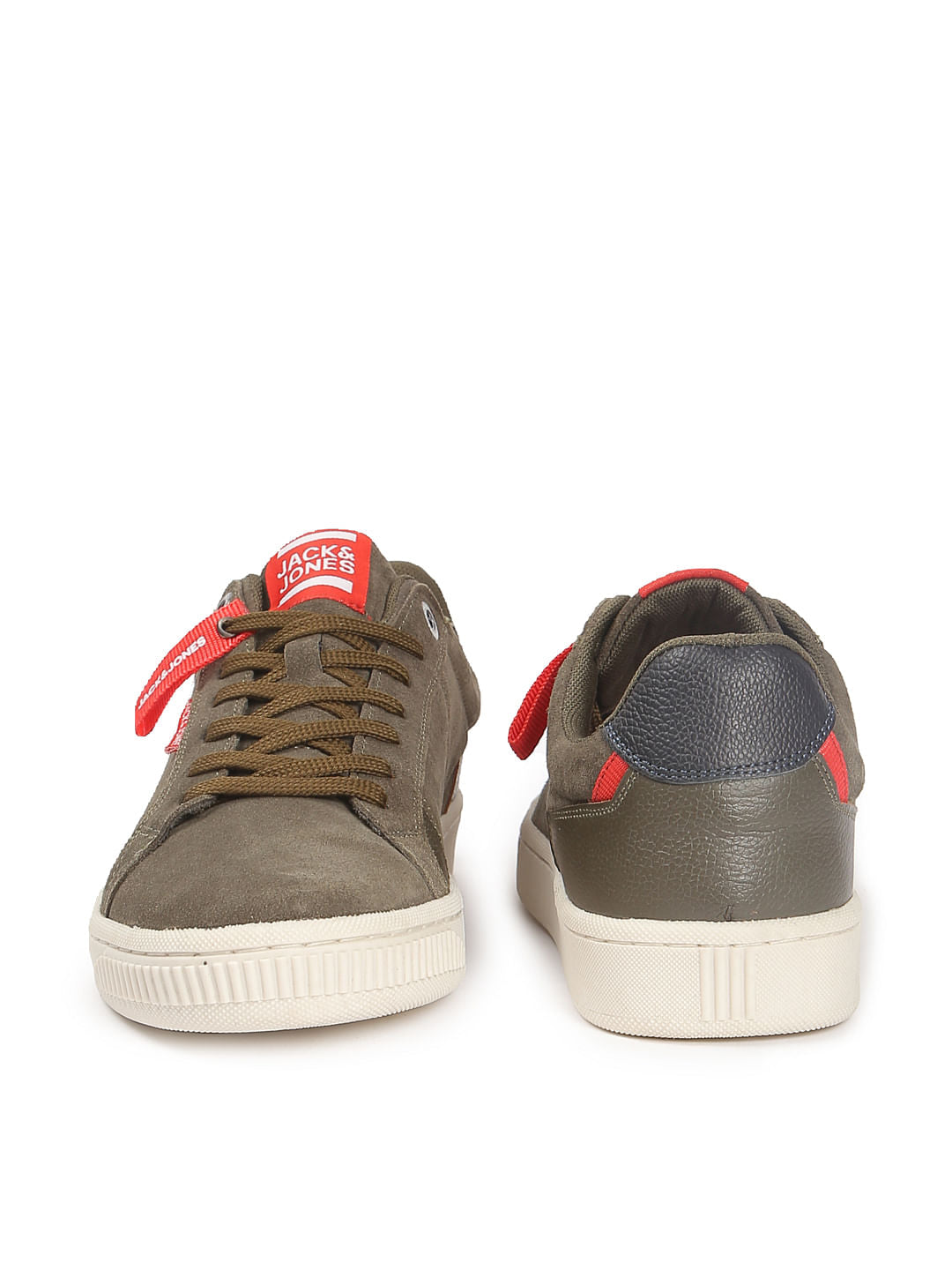 Olive Green Suede Sneakers