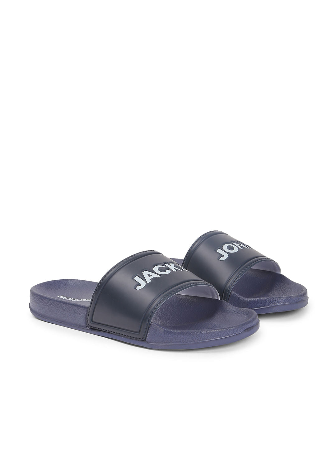 Blue Logo Print Sliders