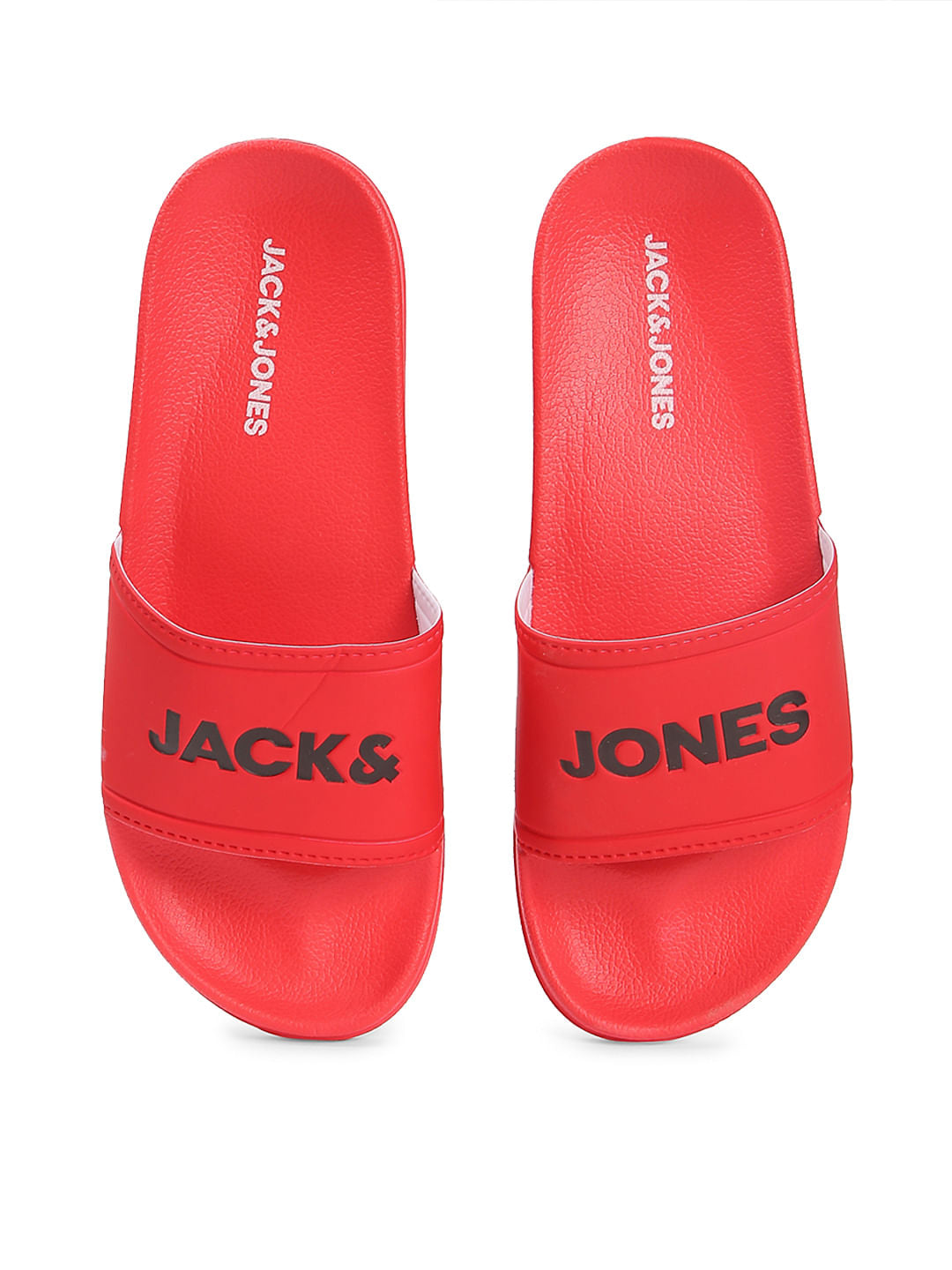 Red Logo Print Sliders