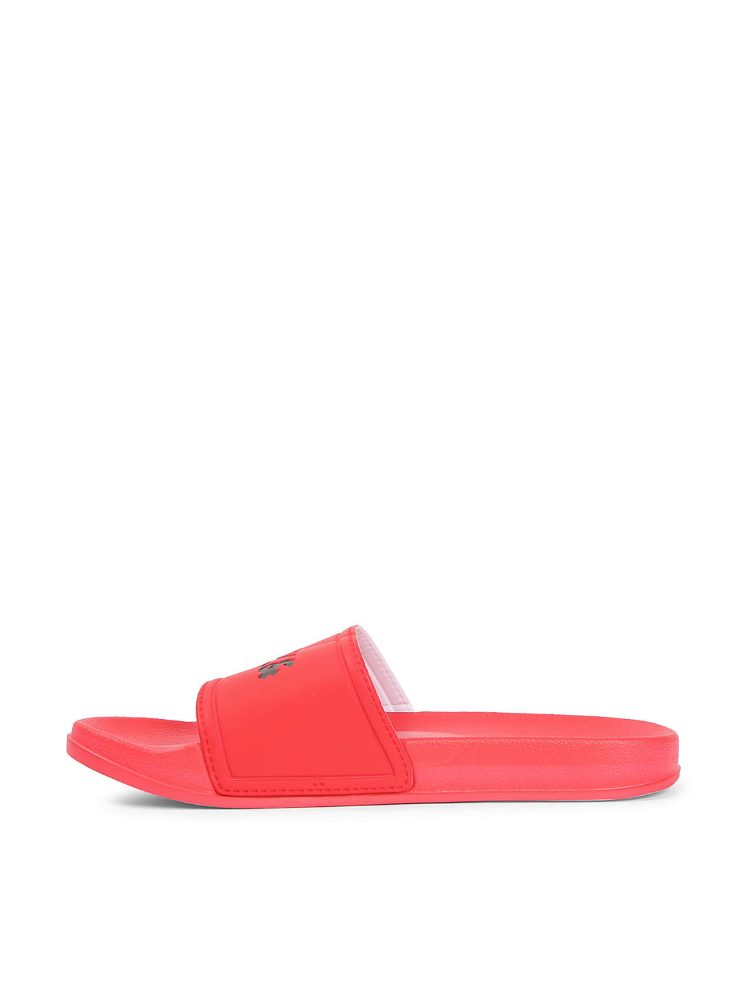 Red Logo Print Sliders