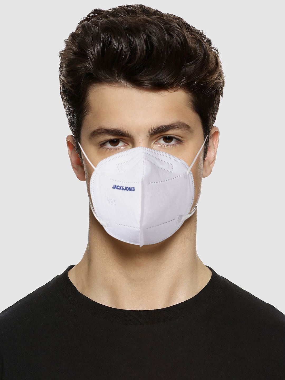 Pack of 3 White Logo Print N95 Mask with PM2.5 Filter
