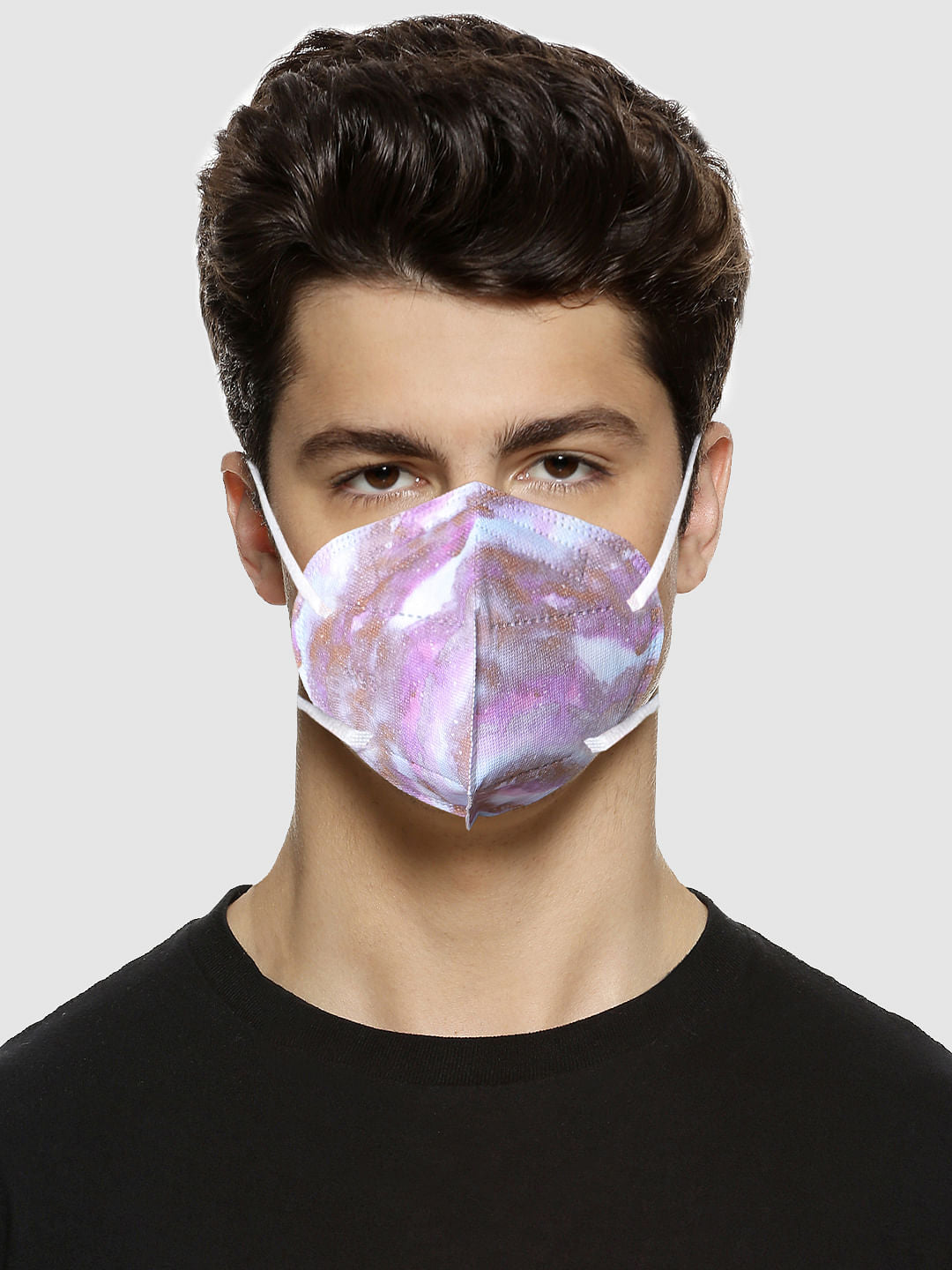 Pack of 3 Abstract Print N95 Mask with PM 2.5 Filter - ONE