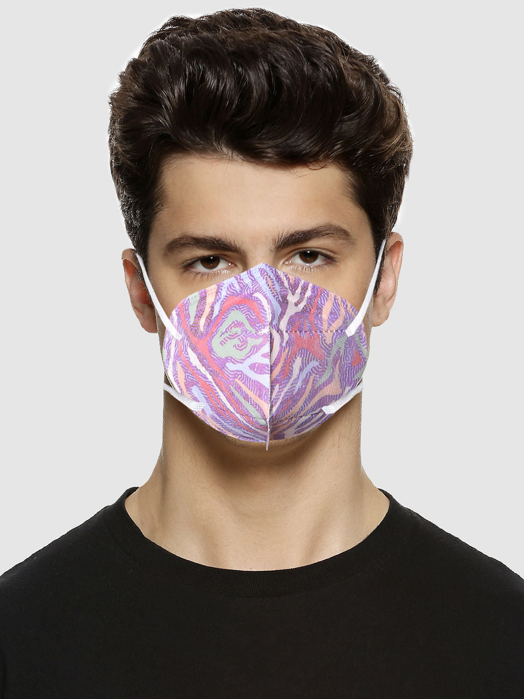 Pack of 3 Abstract Print N95 Mask with PM 2.5 Filter