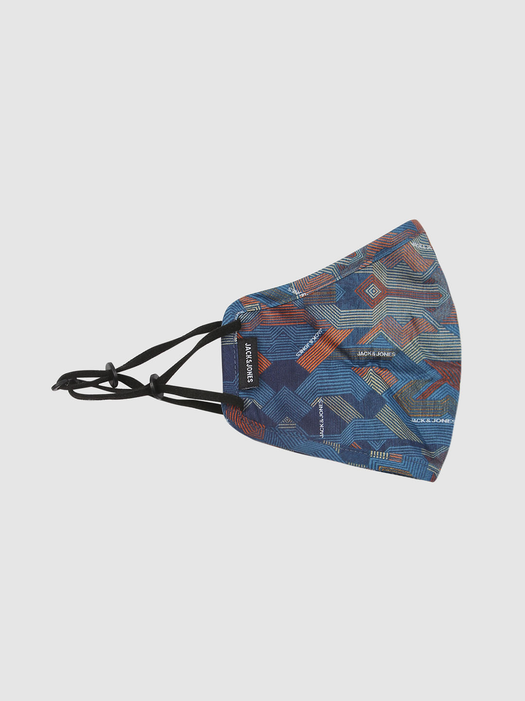 Blue Abstract Print Mask with 3 Changeable PM 2.5 Filter - ONE