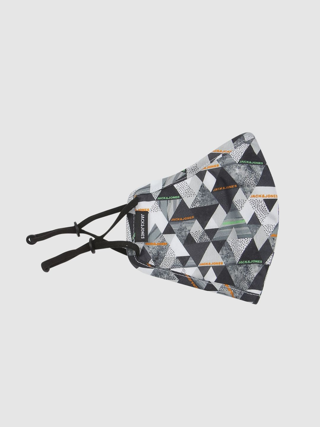Grey Abstract Print Mask with 3 Changeable PM 2.5 Filter - ONE