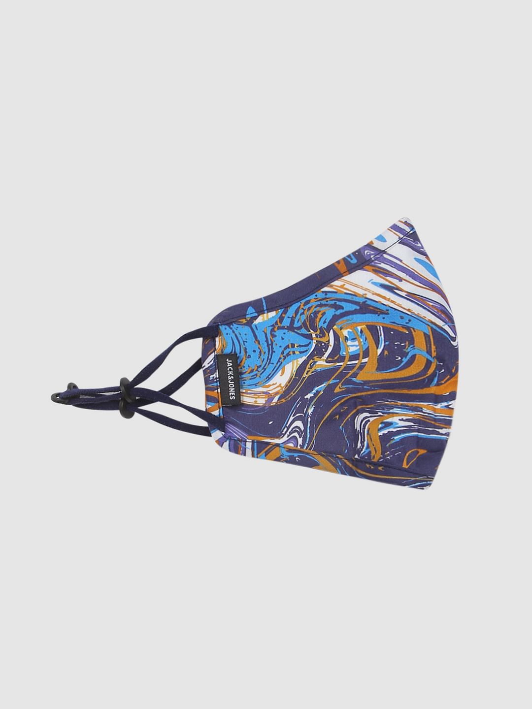 Blue All Over Print Mask with 3 Changeable PM 2.5 Filter - ONE