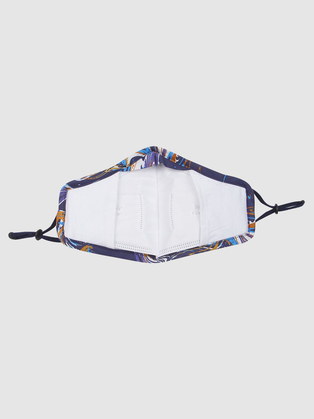 Blue All Over Print Mask with 3 Changeable PM 2.5 Filter