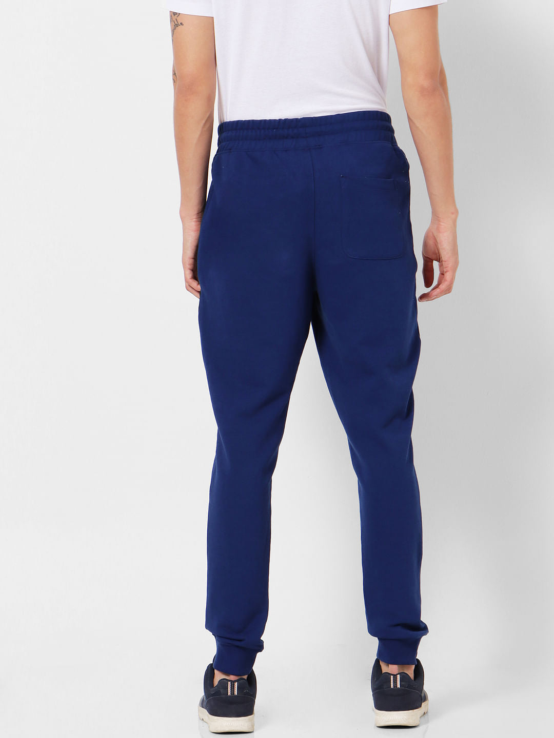 Blue Mid Rise Sweatpants
