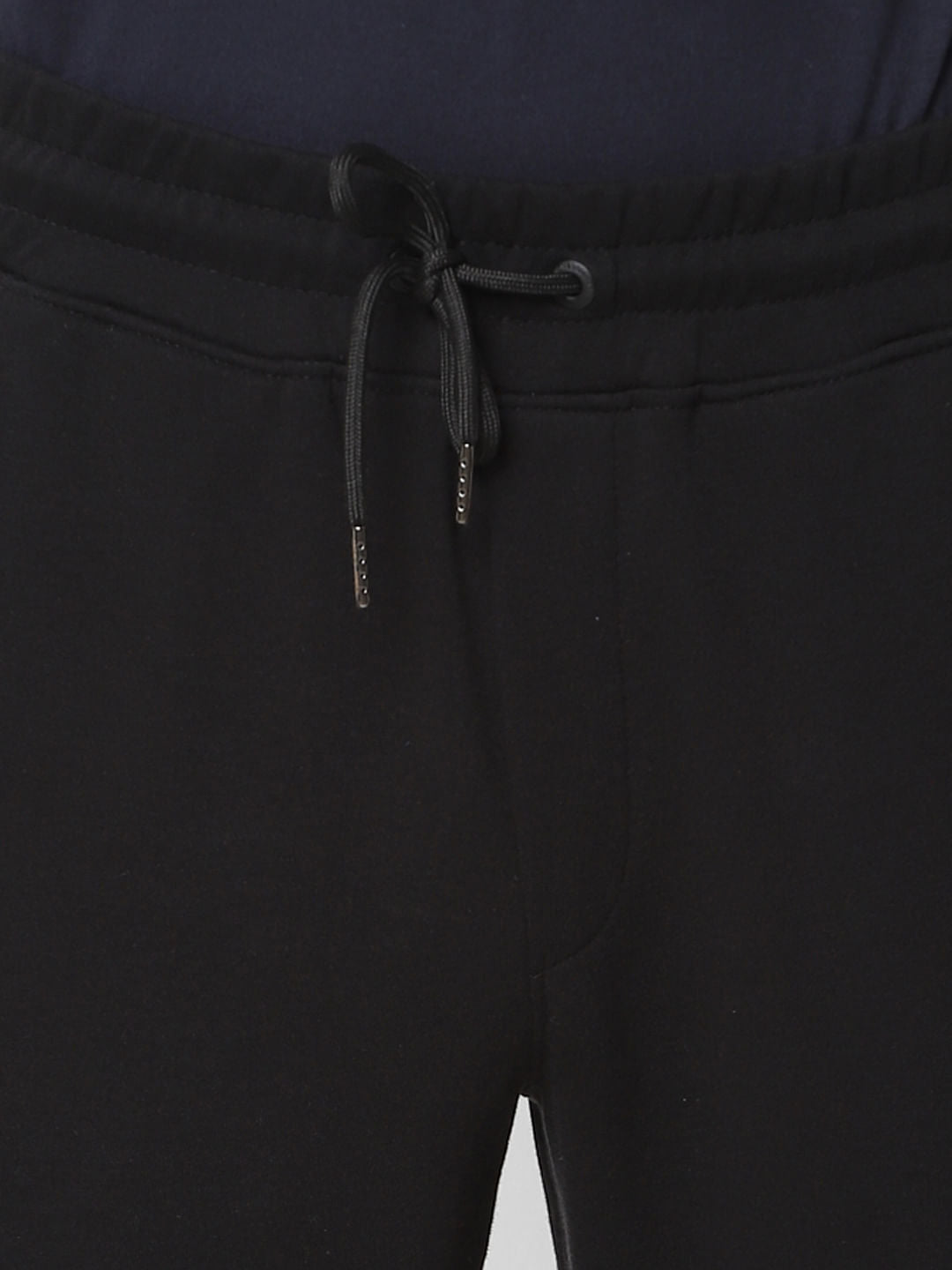Black Mid Rise Tape Detail Sweatpants