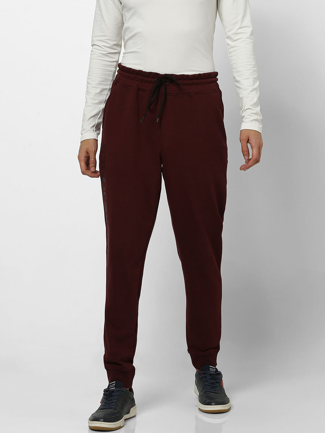 Red Mid Rise Sweatpants