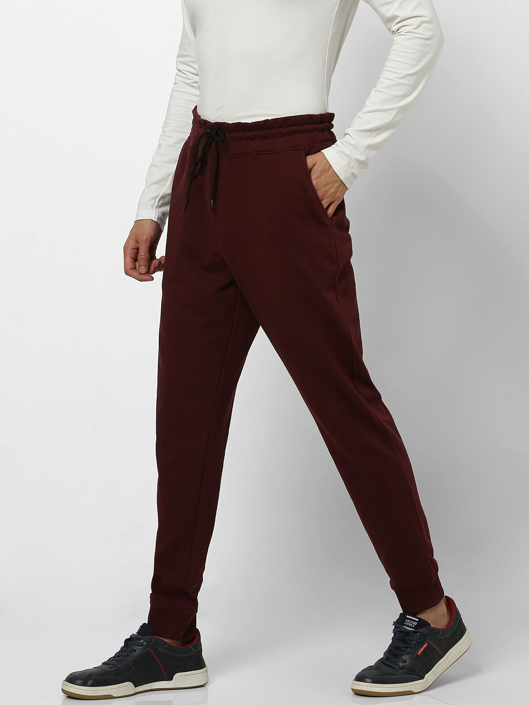 Red Mid Rise Sweatpants
