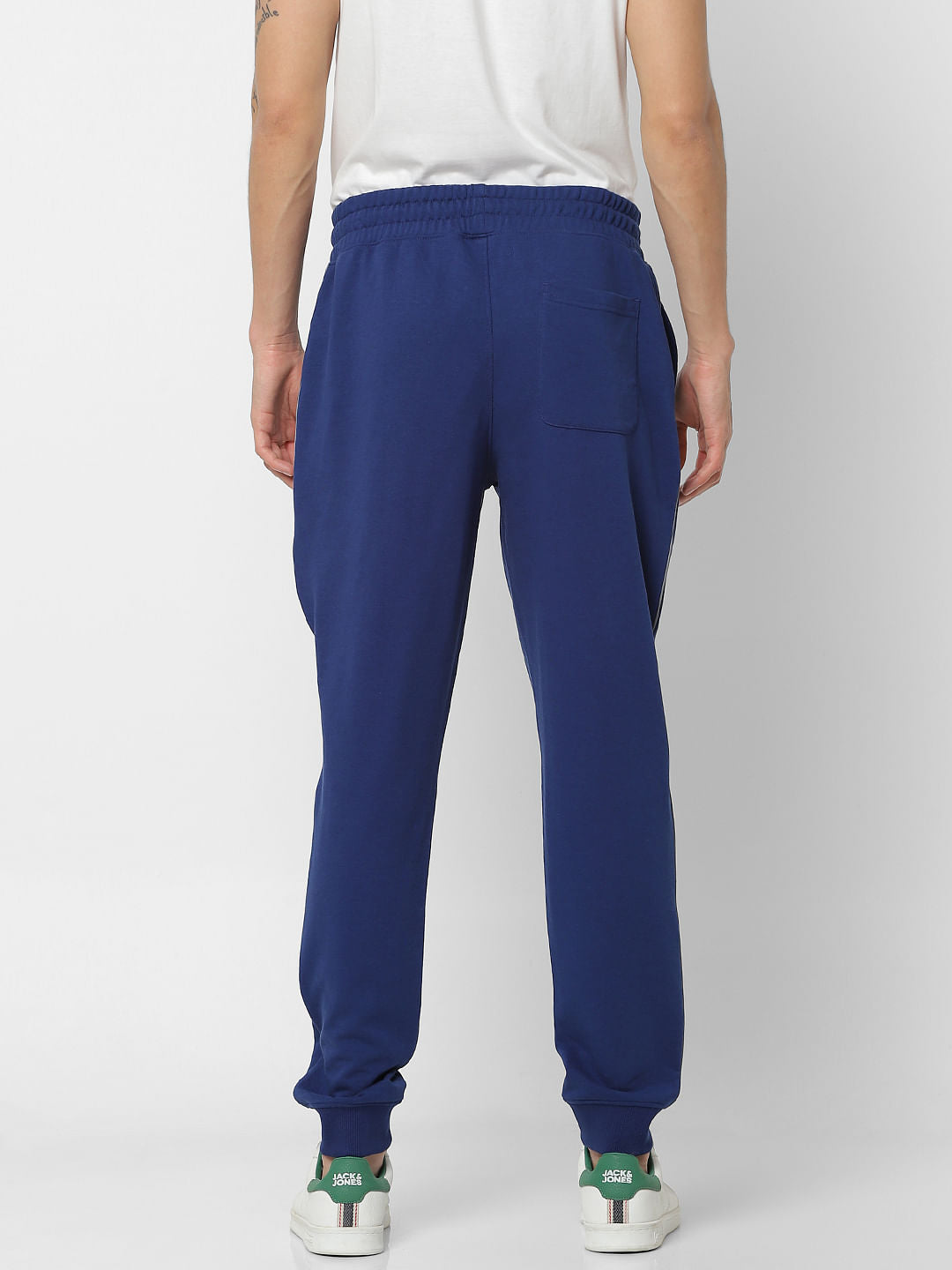 Blue Mid Rise Sweatpants
