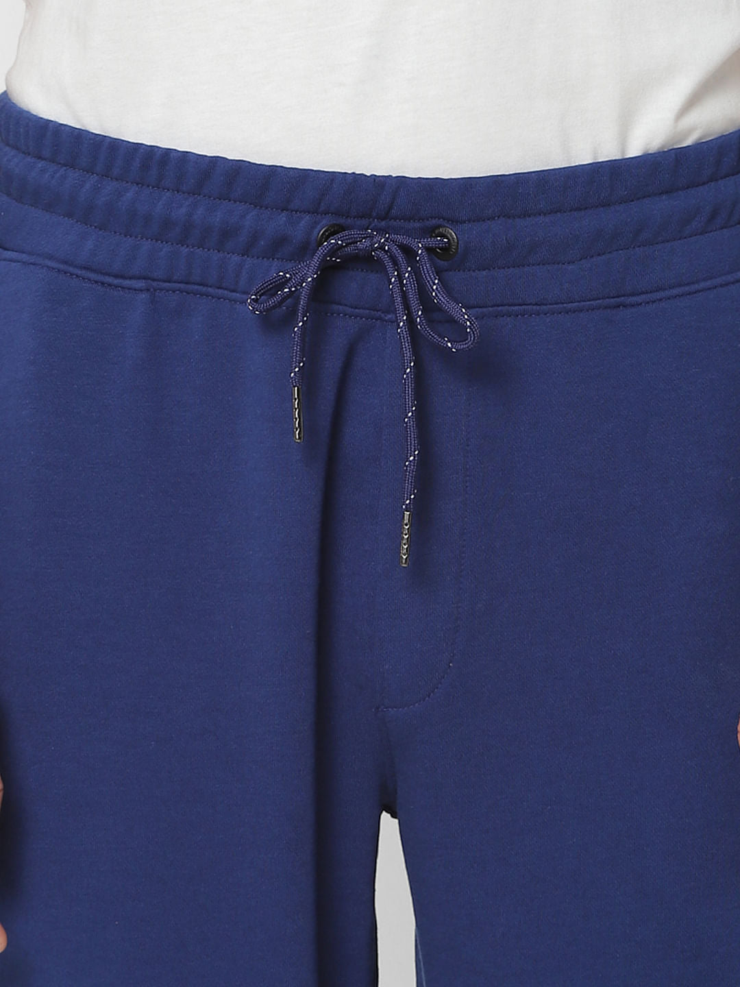 Blue Mid Rise Sweatpants