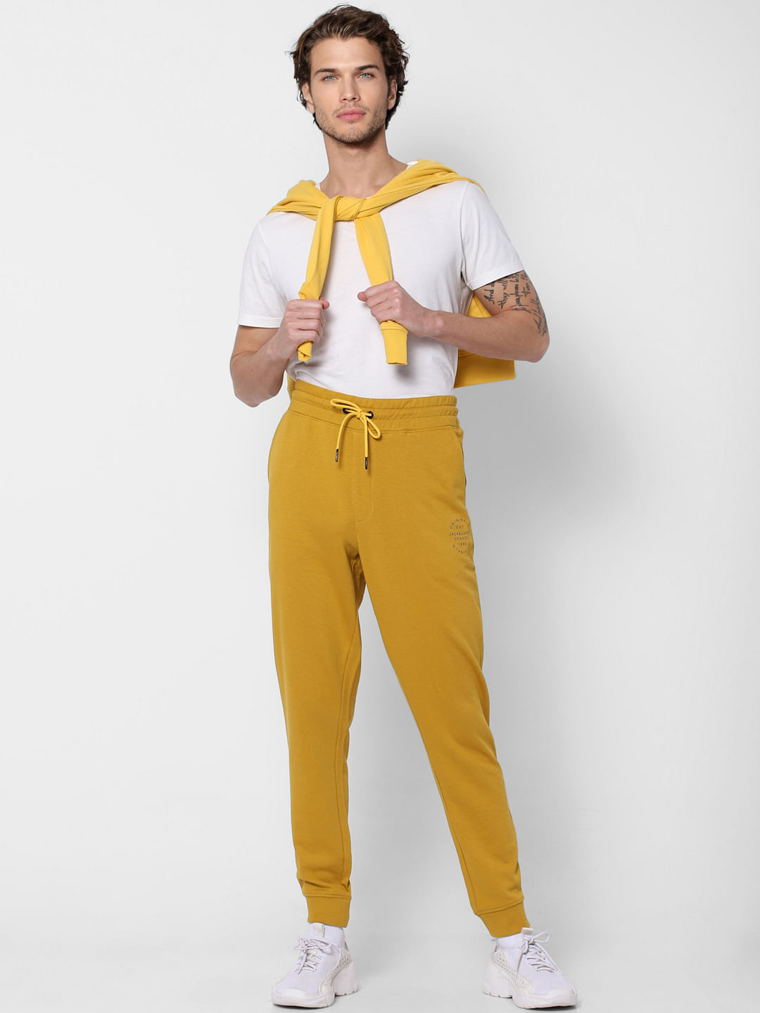 Yellow Mid Rise Sweatpants - S
