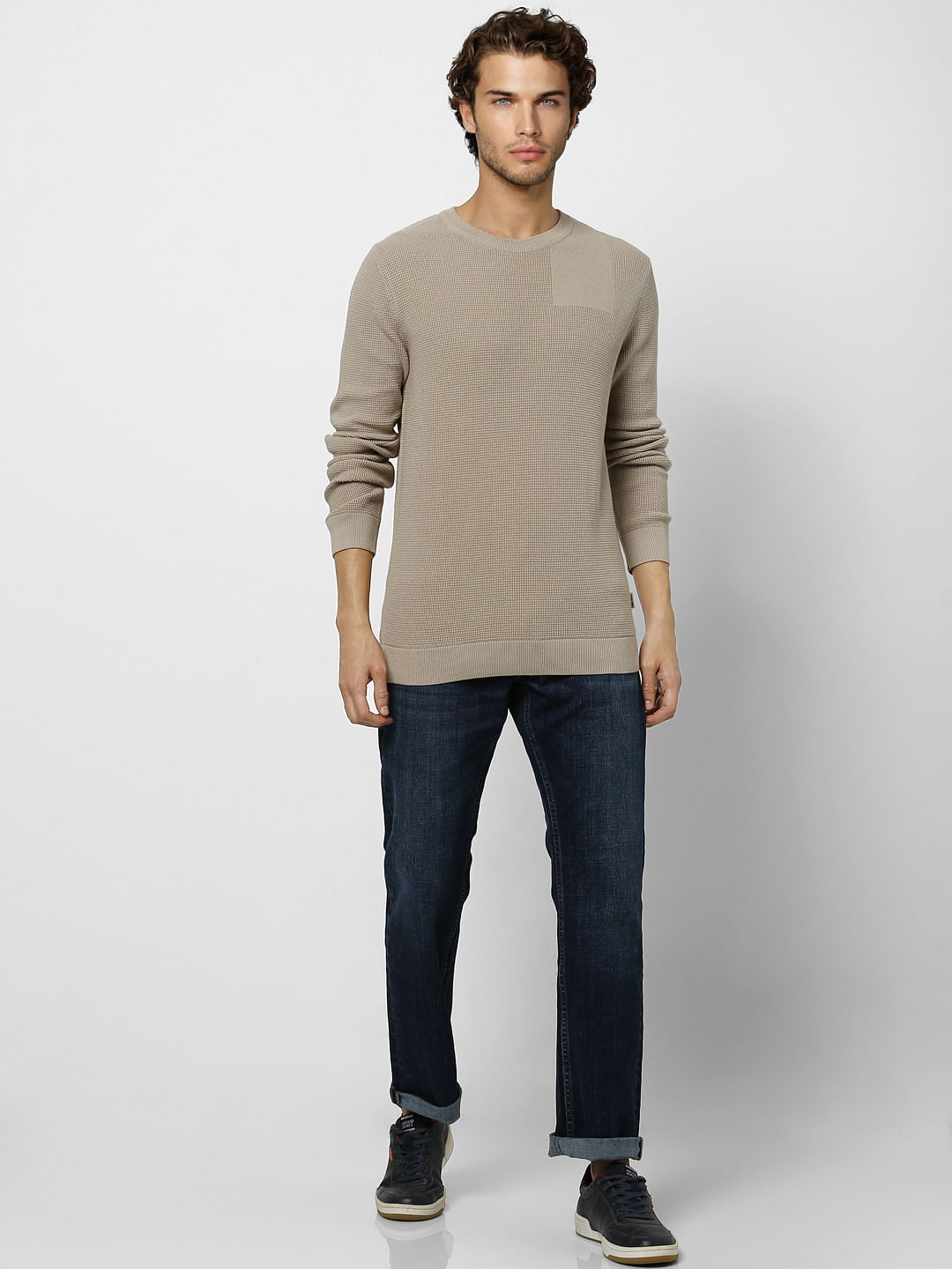 Beige Pullover - M