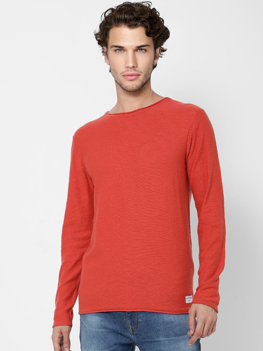 Red Knit Pullover