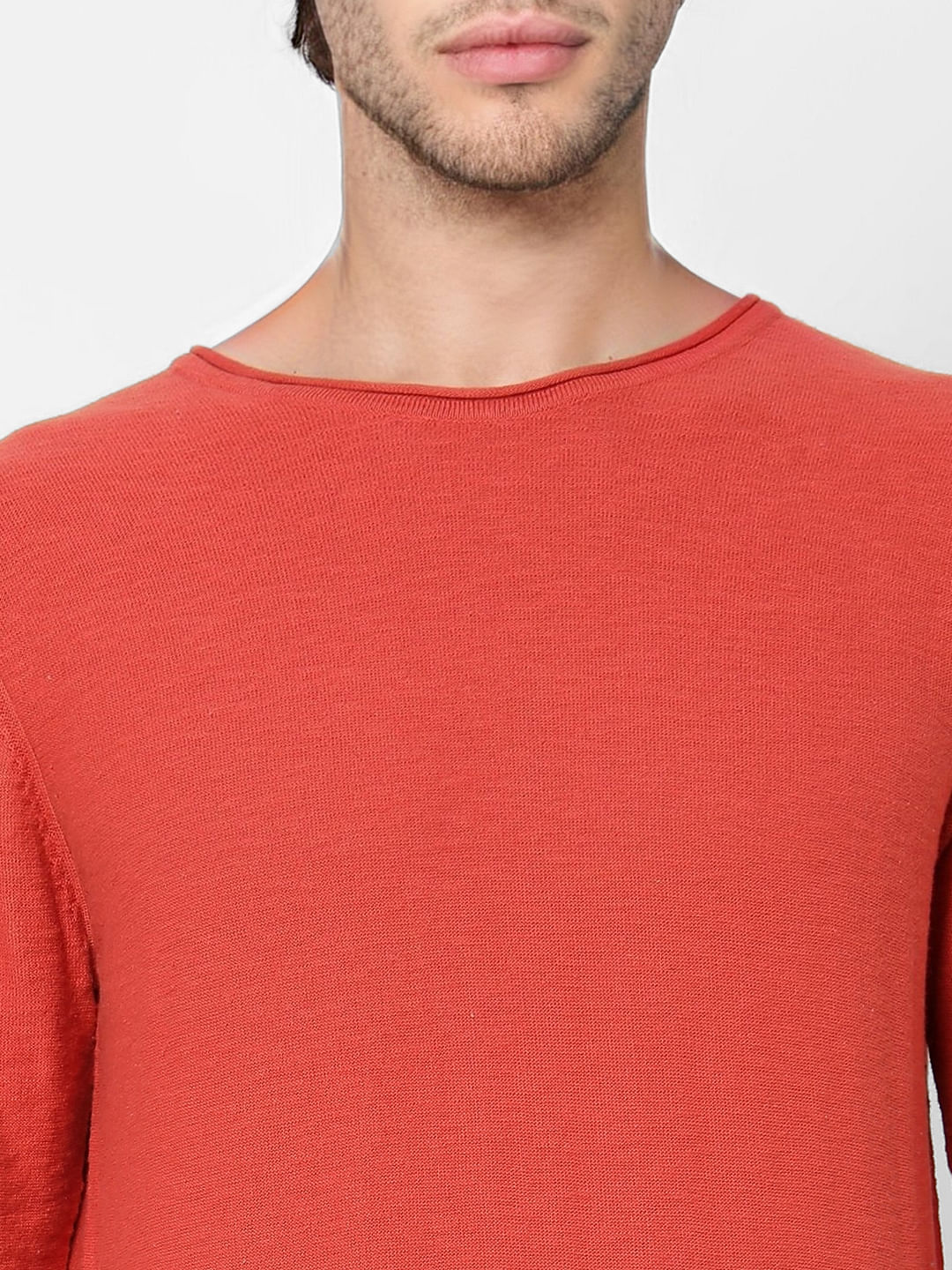 Red Knit Pullover